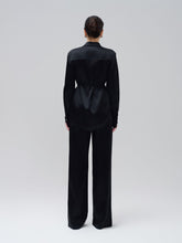 Wide-Leg Satin Pants With High Waistband and Flowing Silhouette for Elegant Styling